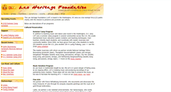 Desktop Screenshot of laoheritagefoundation.org